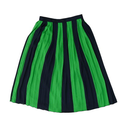 Green Striped Midi Skirt