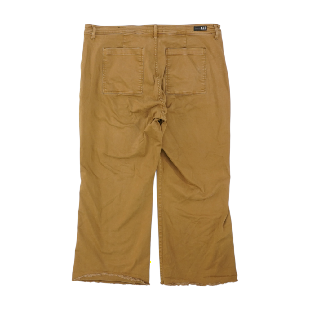 Brown Plus Size Wide Leg Jeans
