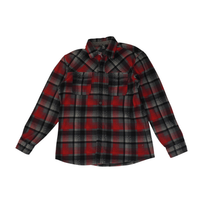 Red Plaid Flannel Button Down