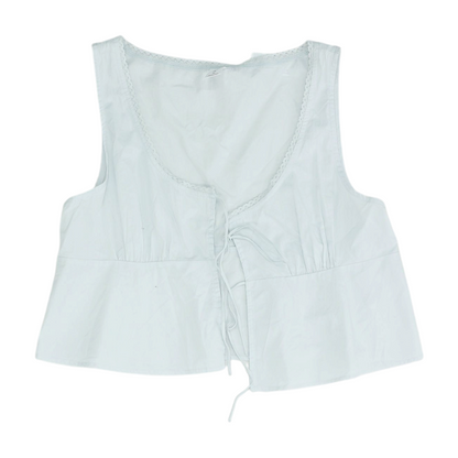Blue Cropped Blouse
