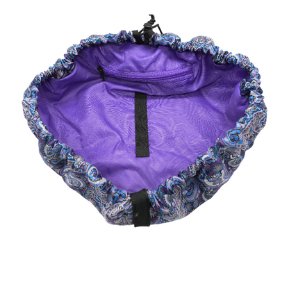 Purple Paisley Makeup Bag