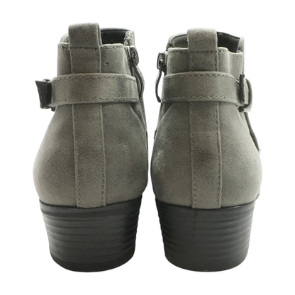 Gray Ankle Boots