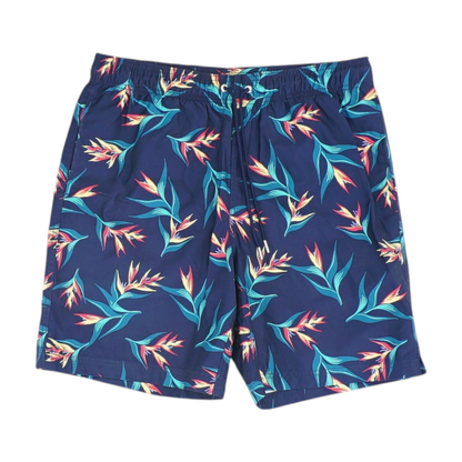 Navy Print Swim Bottom