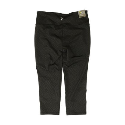 Black Animal Print Active Capris