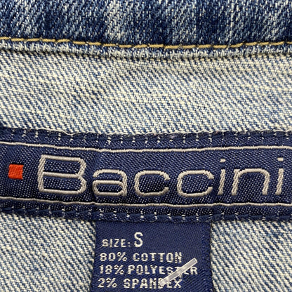 Vintage Blue Solid Denim Jacket