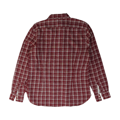 Red Plaid Long Sleeve Button Down