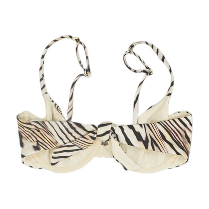 Beige Animal Print Swim Top