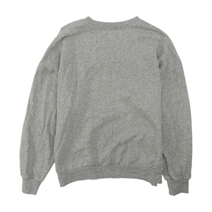 Gray Solid Pullover Sweater