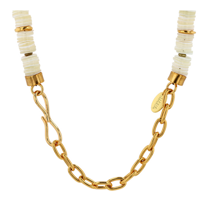 Costume Mother of Pearl Beaded Necklace
