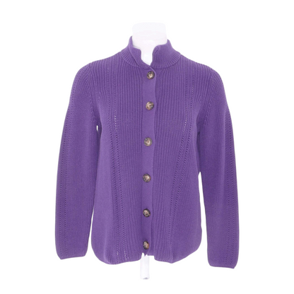 Purple Cardigan Sweater