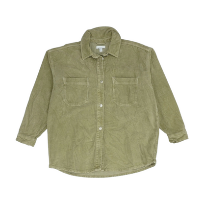 Green Button Down