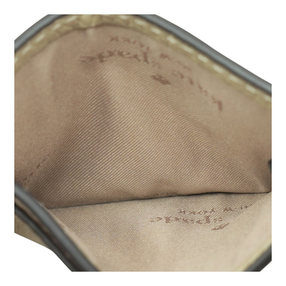 Beige Card Case Wallet