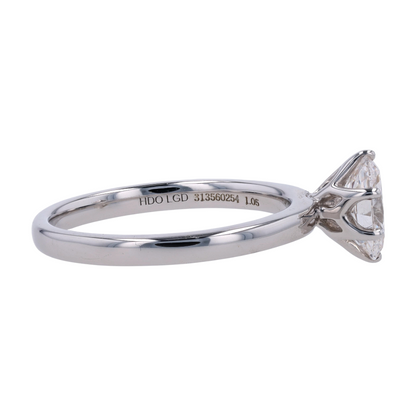 1 ctw 14K White Gold Lab Grown Diamond Engagement Ring