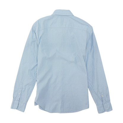 Blue Floral Long Sleeve Button Down