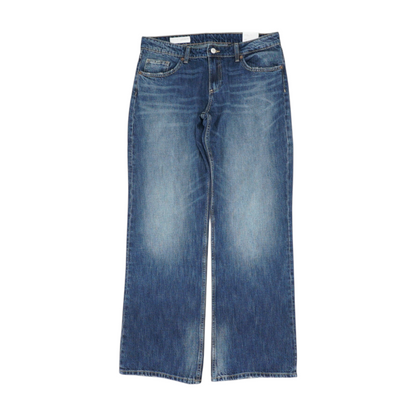 Blue Wide Leg Jeans
