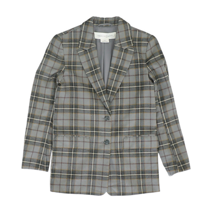 Gray Plaid Blazer