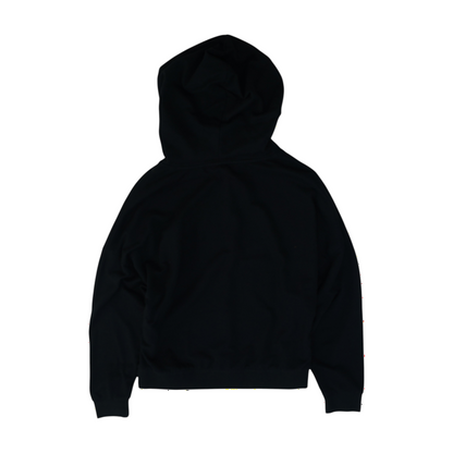 Black Solid Hoodie Pullover