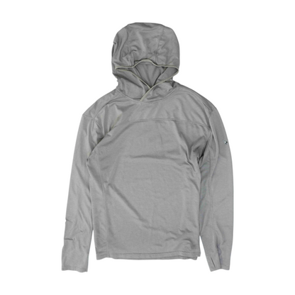 Gray Solid Hoodie Pullover