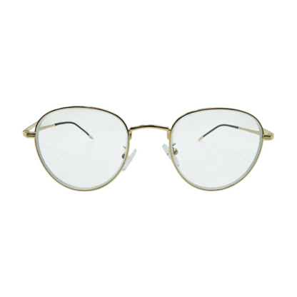 Gold Timeless Italain Style Round Prescription Eyewear