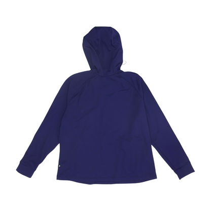 Purple Solid Hoodie Pullover