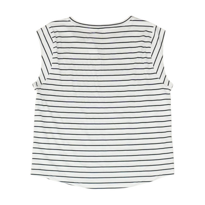White Striped Blouse