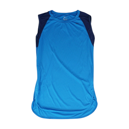 Blue Color Block Active Tank