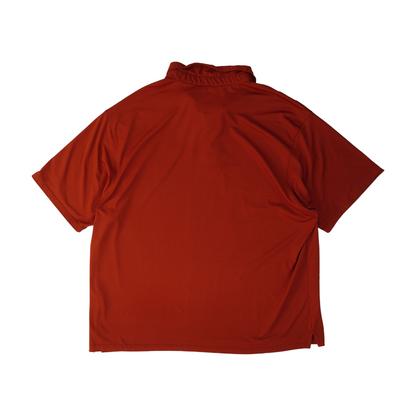 Red Solid Short Sleeve Polo