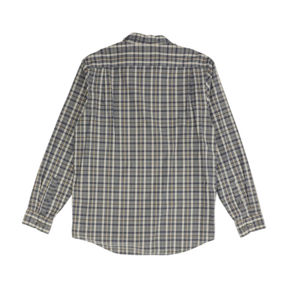 Blue Plaid Long Sleeve Button Down