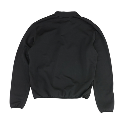 Vintage Black Solid 1/4 Zip Pullover