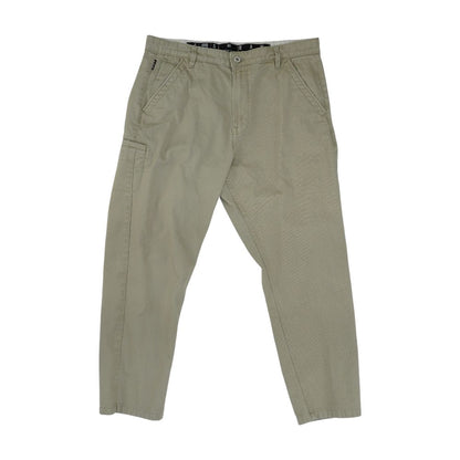 Khaki Solid Chino Pants