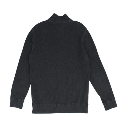 Brown Tall Color Block 1/4 Zip Sweater