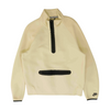 Beige Solid 1/4 Zip Pullover