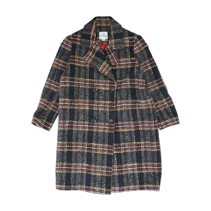 Multi Plaid Coat