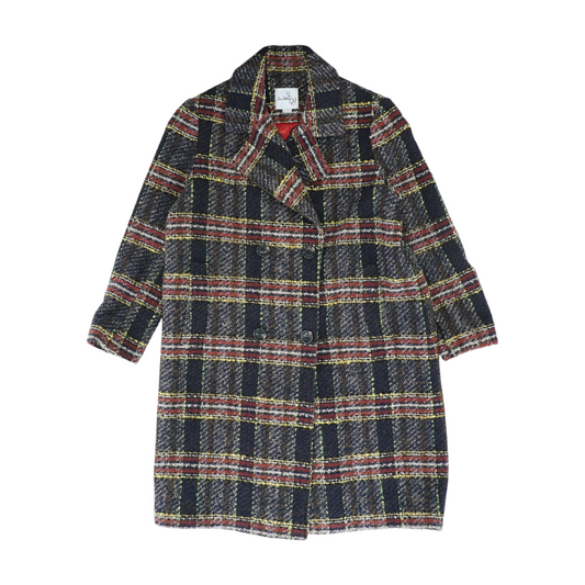 Multi Plaid Coat