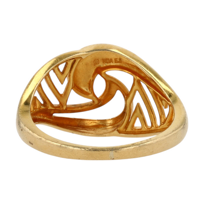 18K Yellow Gold Fashion Ring