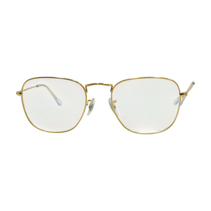 Gold Frank Square Prescription Eyewear