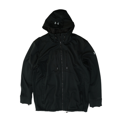 Black Solid Active Jacket