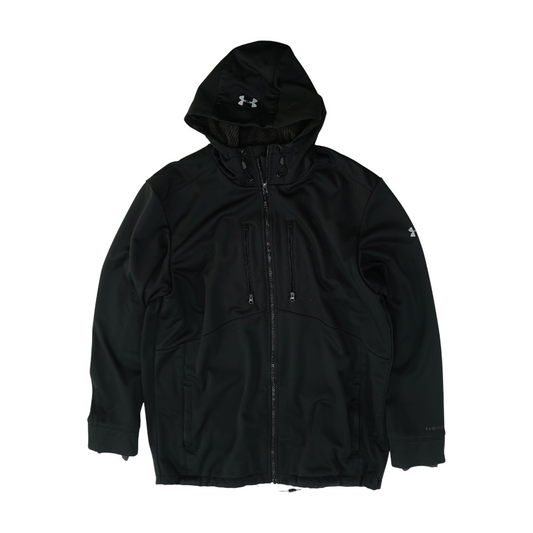 Black Solid Active Jacket