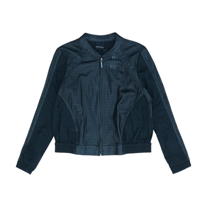 Black Solid Leather Jacket