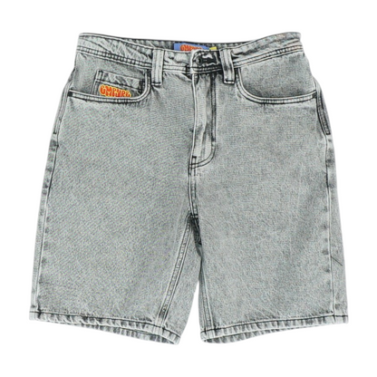 Gray Denim Shorts