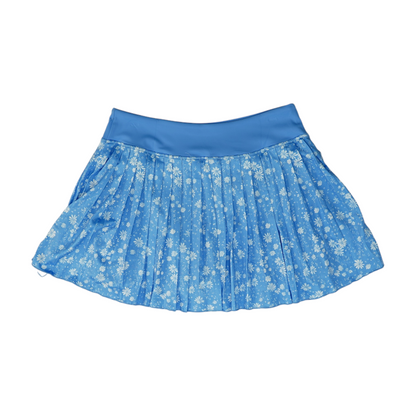 Blue Floral Mini Skort