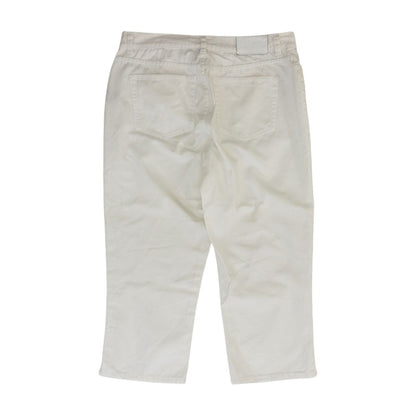Vintage White Classic Mid-Calf Slacks
