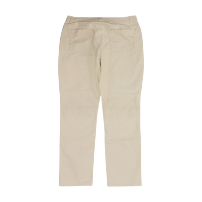 Cream Straight Pants