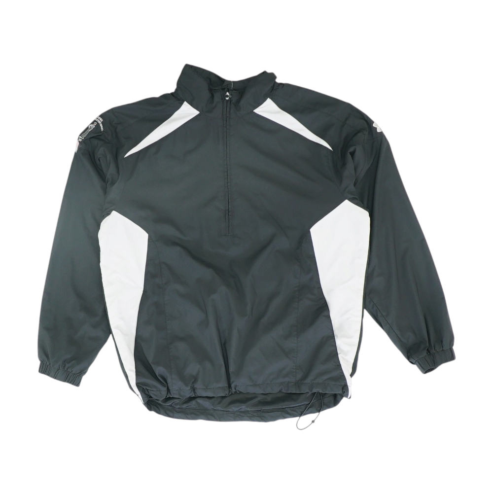 Black Solid 1/4 Zip Pullover