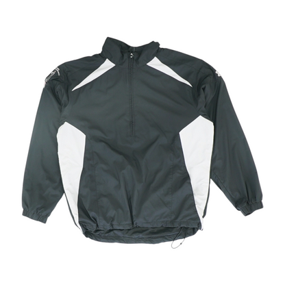 Black Solid 1/4 Zip Pullover