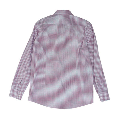 Pink Plaid Long Sleeve Button Down