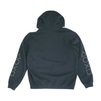 Black Solid Hoodie Pullover