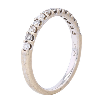 1/3 ctw 10K White Gold Diamond Band Ring