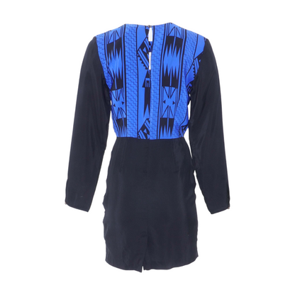 Black Color Block Mini Dress