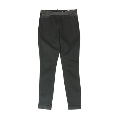 Black Solid Pants